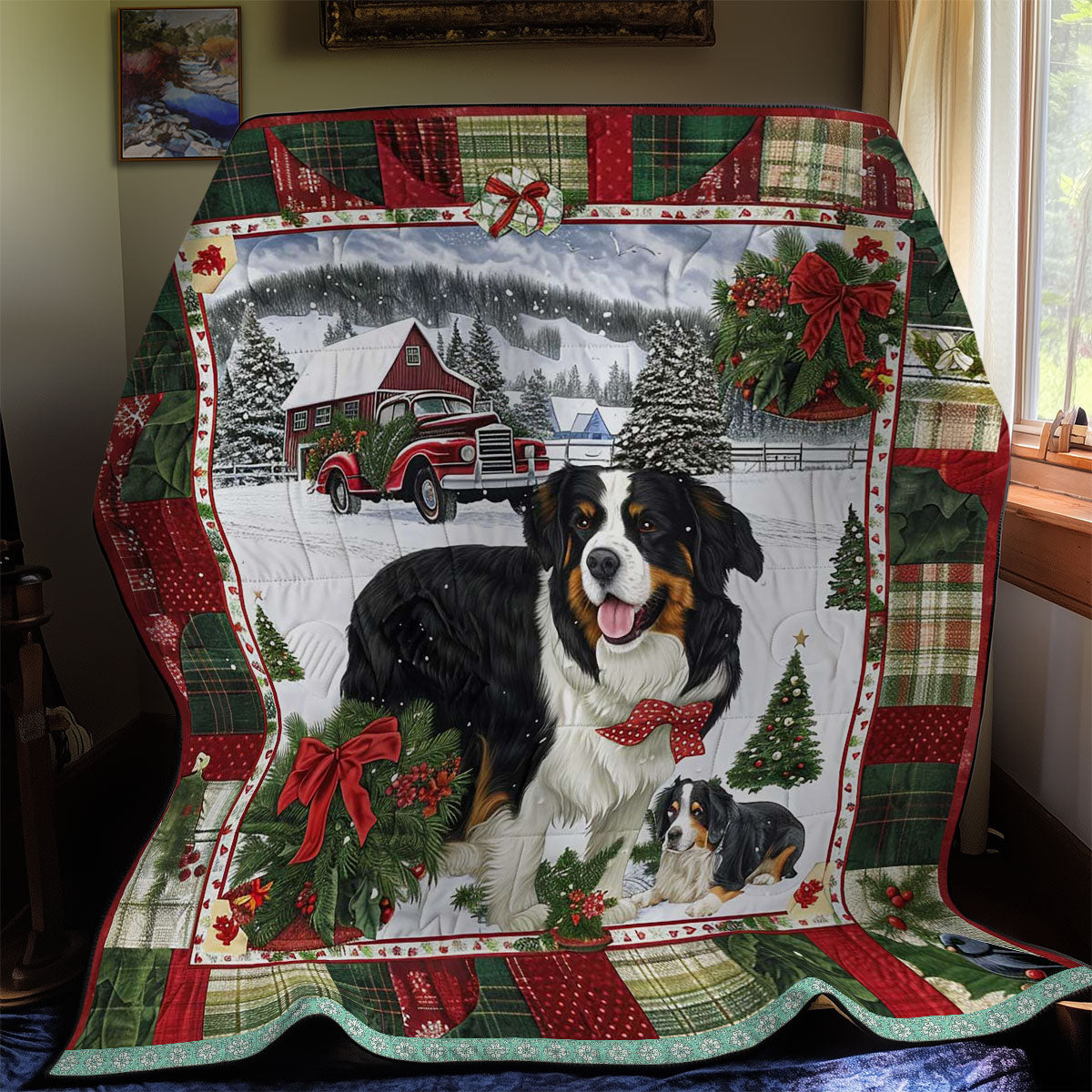 Bernese Christmas Lights WN3008024CL Quilt