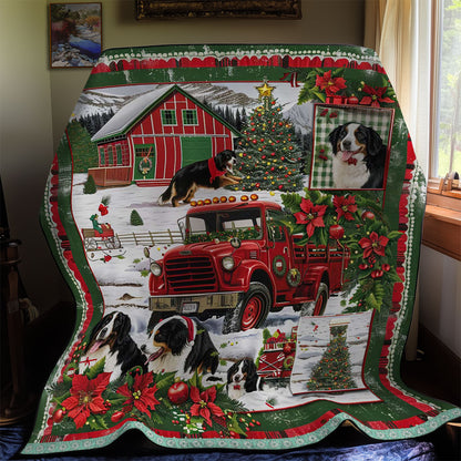 Bernese Mountain Festive Truck WN3008010CL Quilt