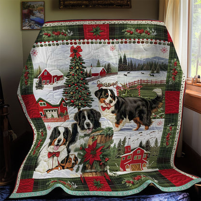 Bernese Mountain Holiday Cheer WN3008009CL Quilt