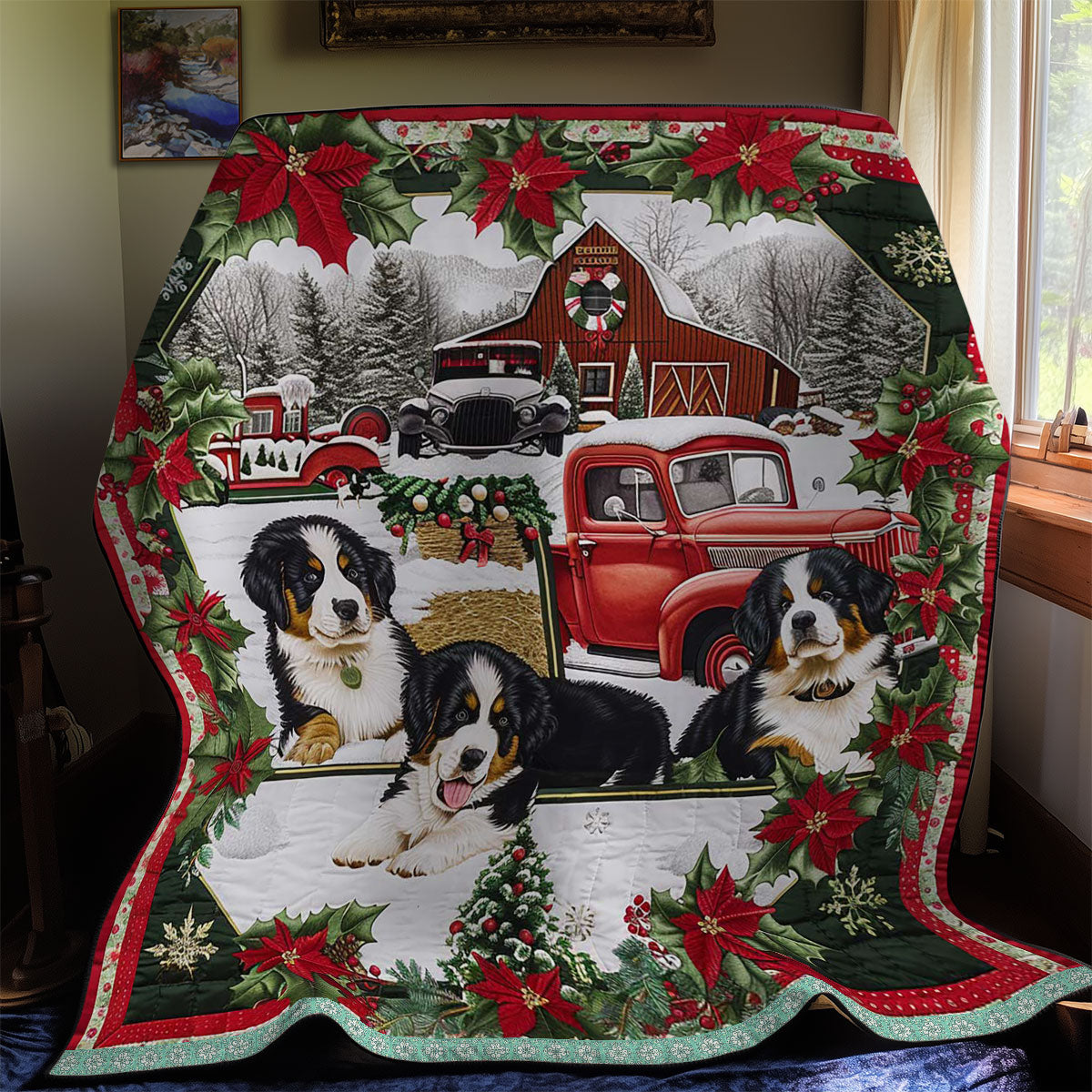Bernese Winter Ride WN3008027CL Quilt