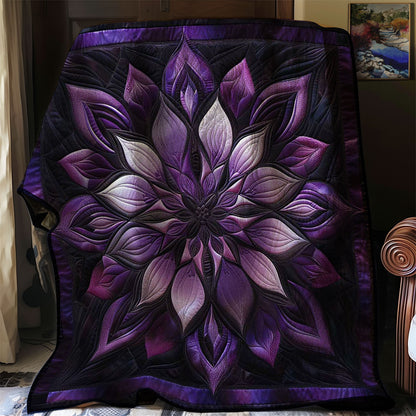 Blissful Purple Flower WN1508099CL Quilt