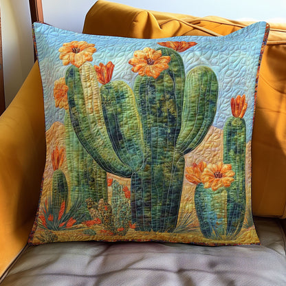 Blooming Cactus WN0308032CL Quilt Pillow Case