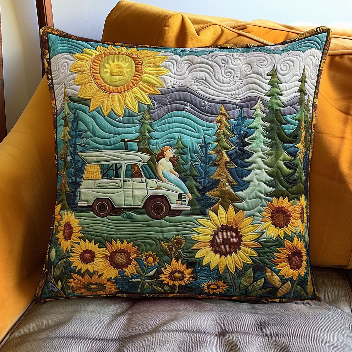 Blooming Camper WN1608050CL Quilt Pillow Case