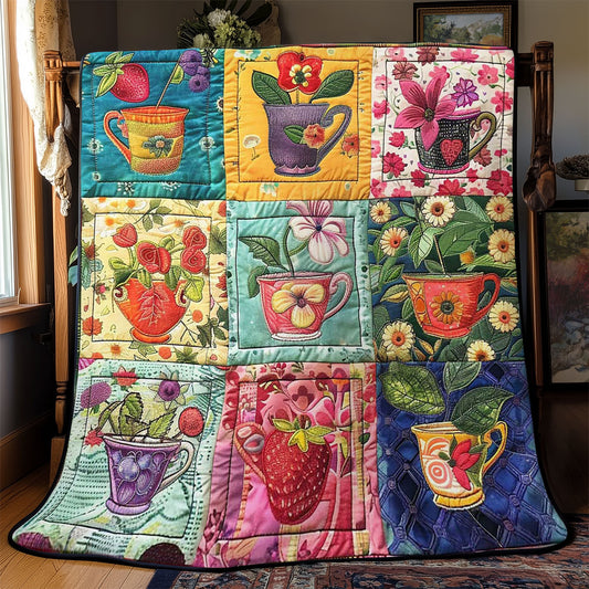 Blooming Teacup WN2708011CL Quilt