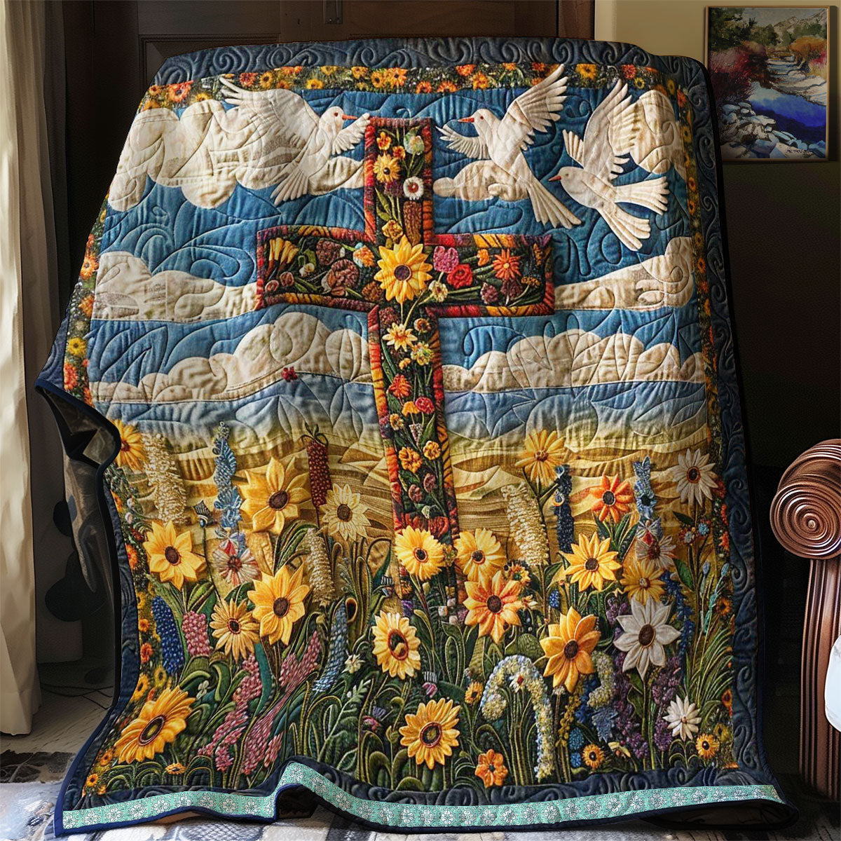 Blossom Cross WN0509012CL Quilt