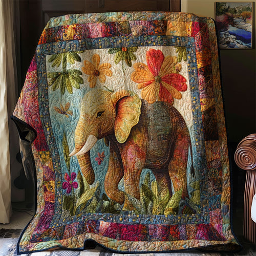 Blossom and Elephant WN 0108051CL Quilt