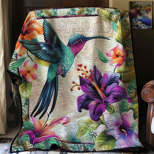 Blue Hummingbirds WM1008060CL Quilt