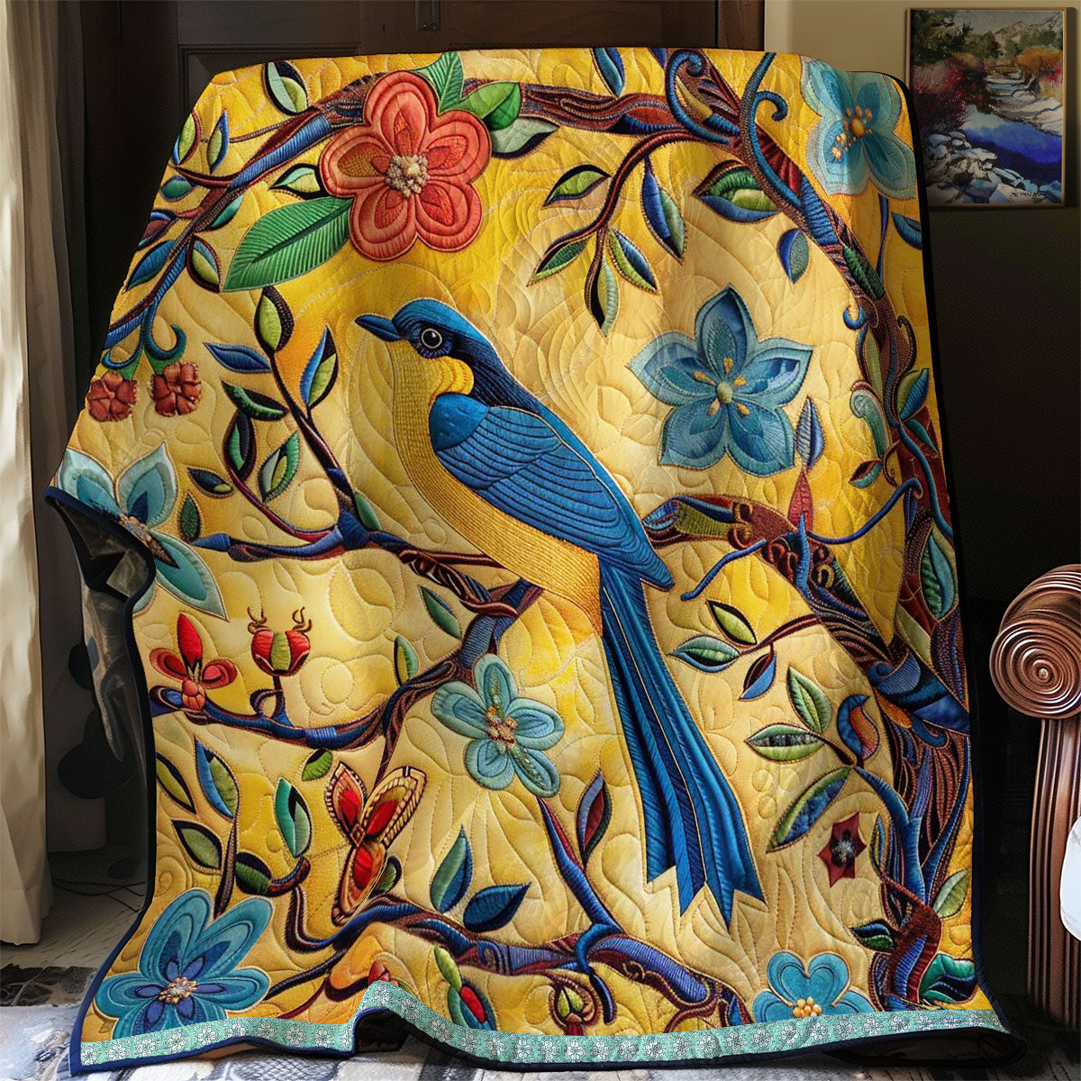 Bluebird Blossom WN0509025CL Quilt