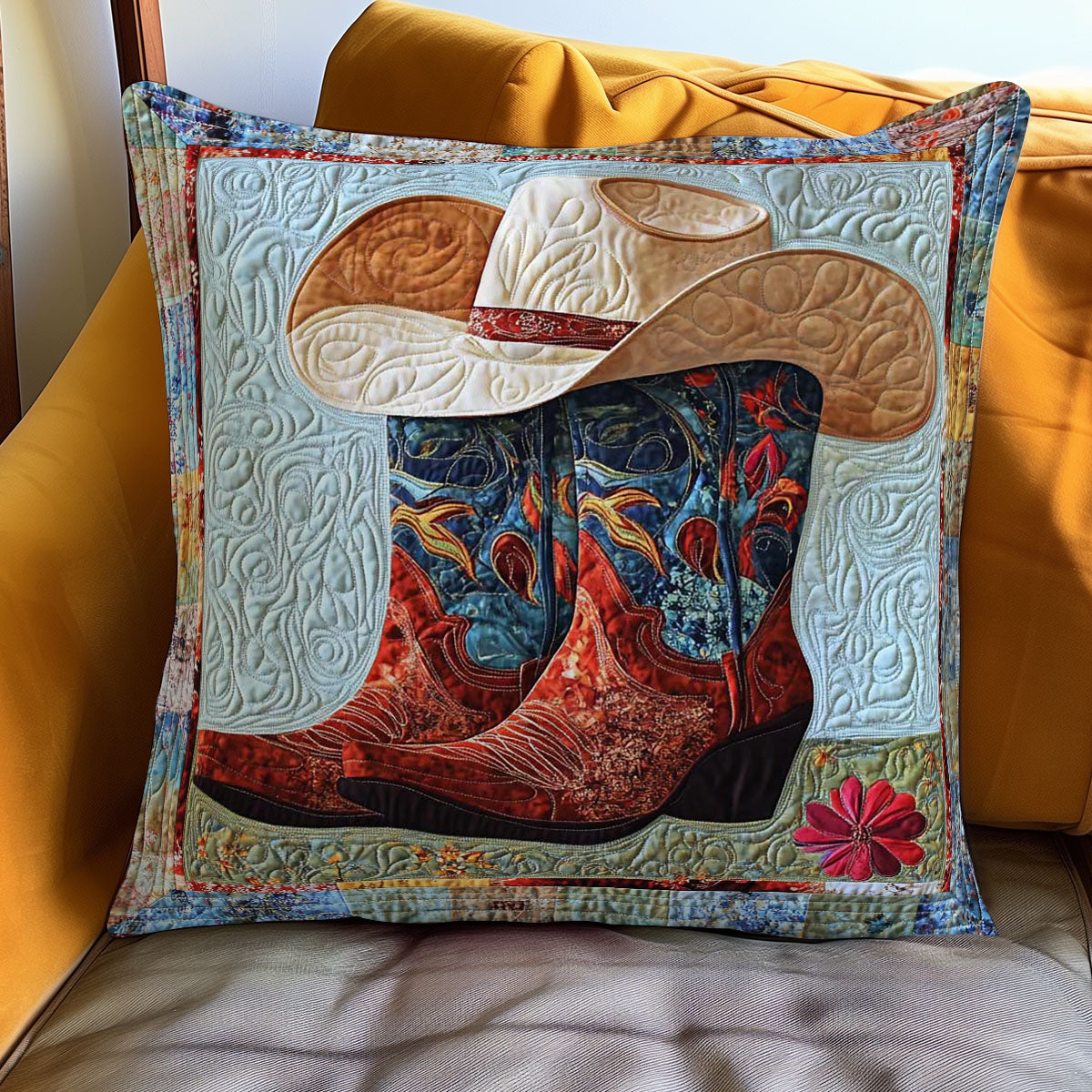 Boots & Hats WN0208053CL Quilt Pillow Case