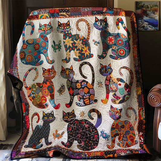 Brilliant Cats WN0908056CL Quilt