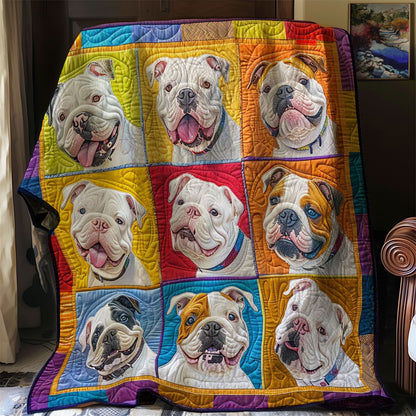 Bulldogs Funny WN1408034CL Quilt