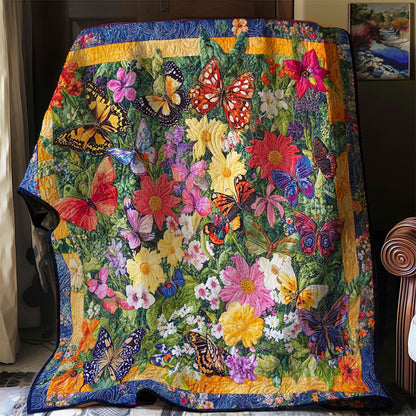 Butterflies And Flowers WN0508026CL Quilt