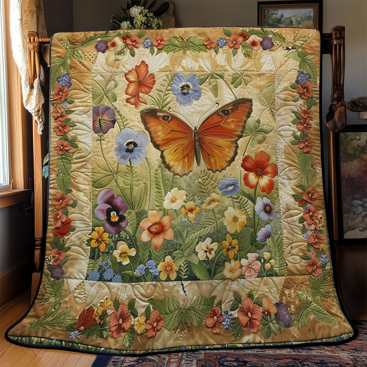 Butterfly Bloom WN2108088CL Quilt