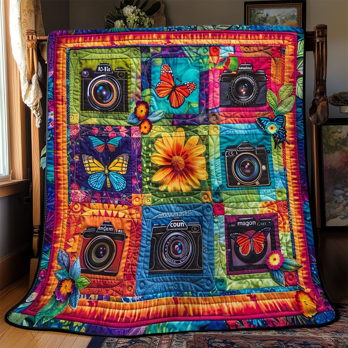 Butterfly Camera Colorburst WN2608055CL Quilt