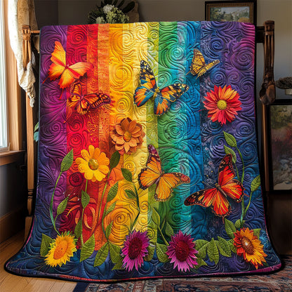 Butterfly Floral Retreat WN2608074CL Quilt