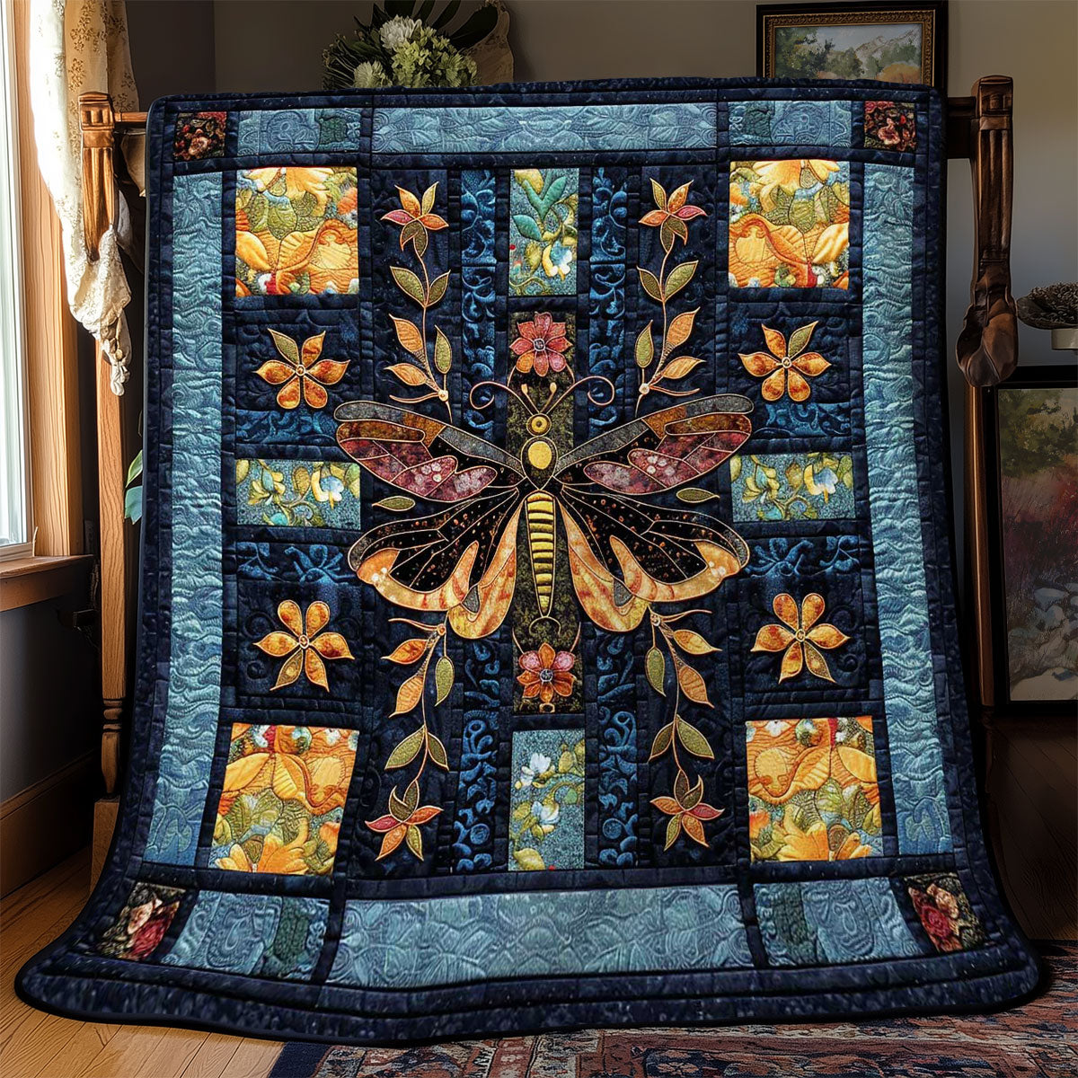 Butterfly Reflection WN2808033CL Quilt