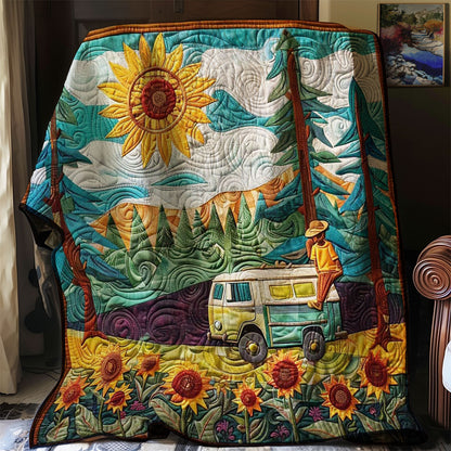 Camper’s Sunflower Retreat WN1008035CL Quilt