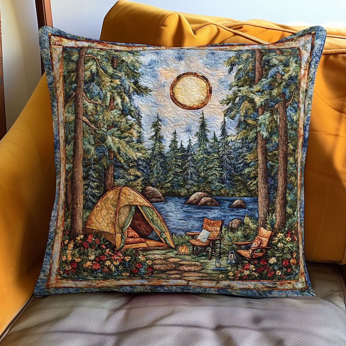 Camping WN0208059CL Quilt Pillow Case