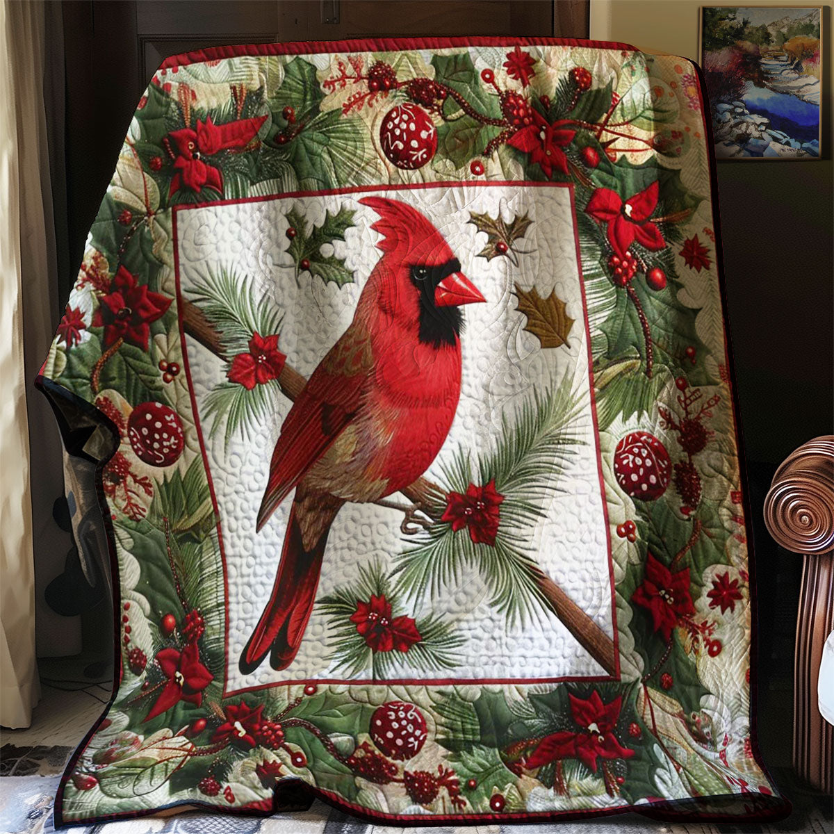 Cardinal Christmas Cheer WN1008069CL Quilt