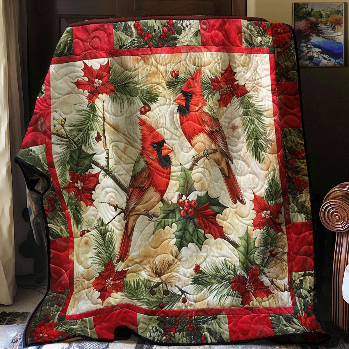 Cardinal's Christmas Eve WN1608010CL Quilt