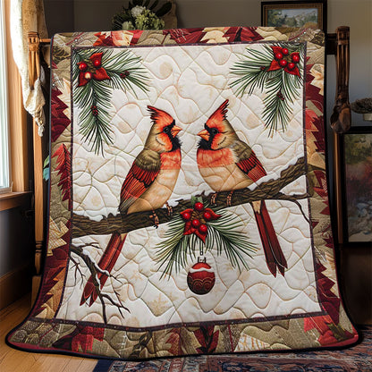 Cardinal's Snowy Romance WN2608102CL Quilt