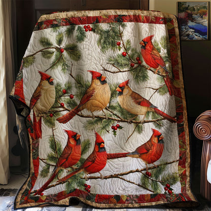 Cardinal's Winter Cheer WN1608011CL Quilt