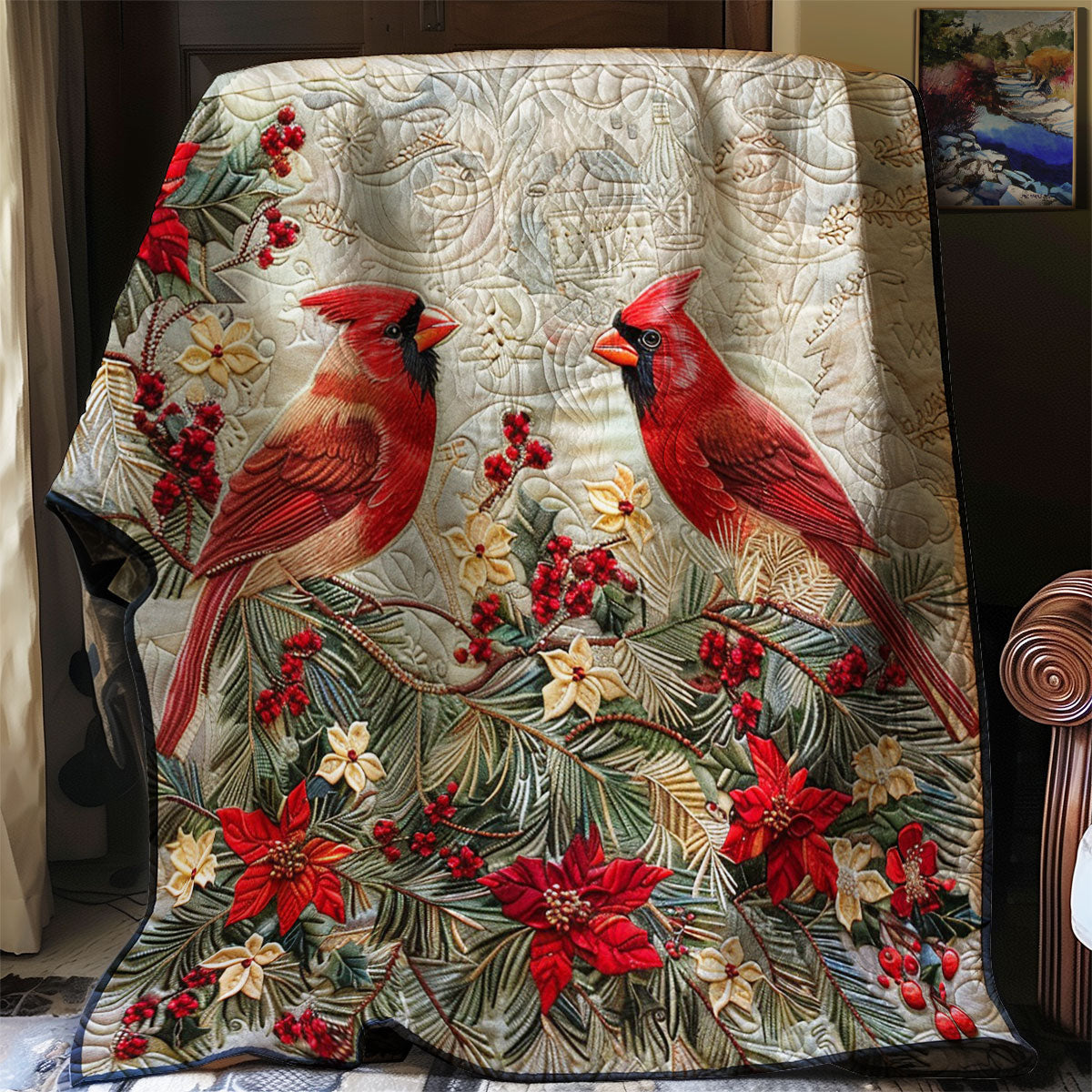 Cardinals Lovely WM0509028CL Quilt
