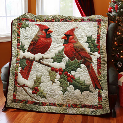 Cardinals With Floral SR2308008CL Quilt