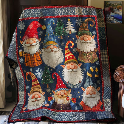 Cartoon Gnomes Christmas WM1608001CL Quilt