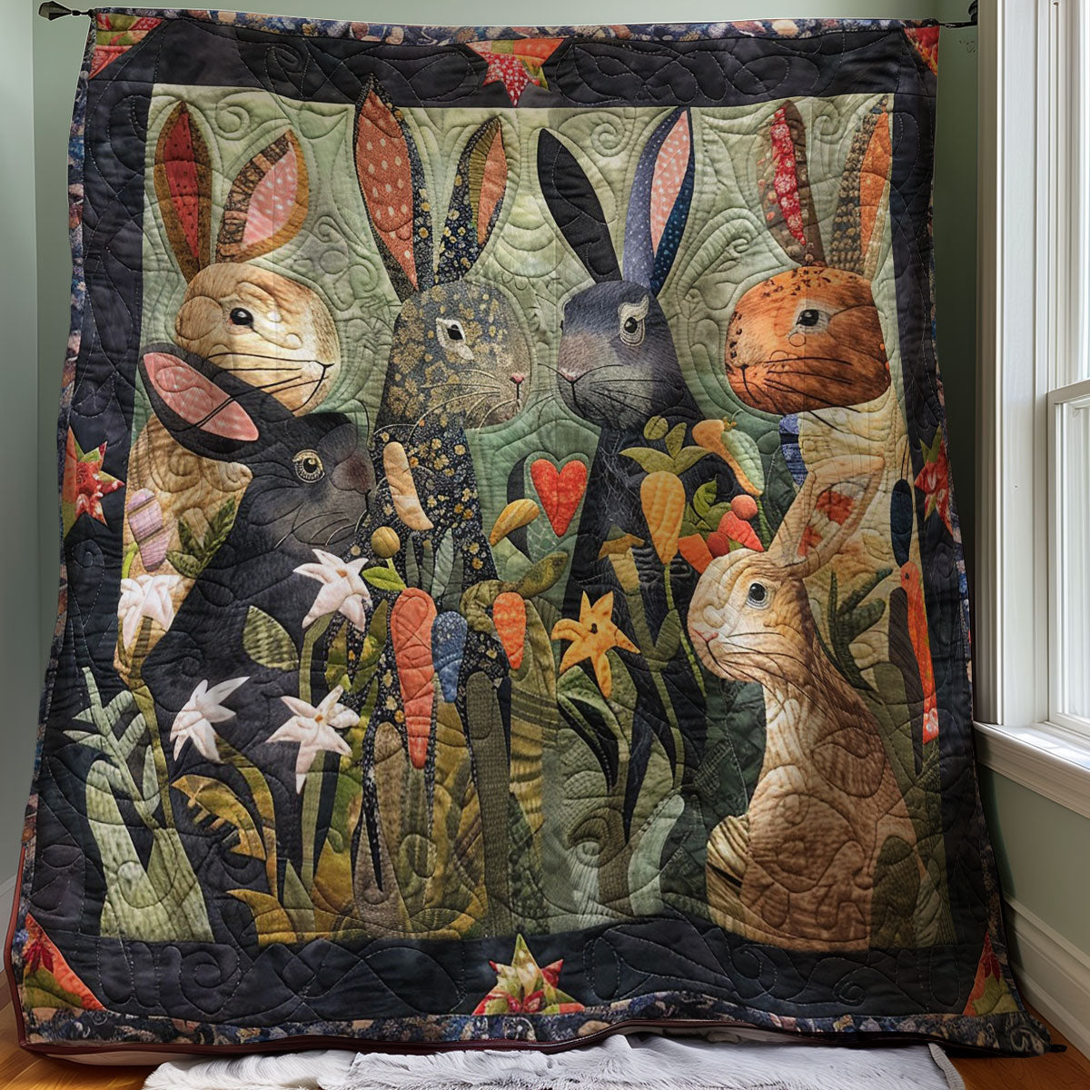 Cartoon Rabbits WM3007001CL Quilt