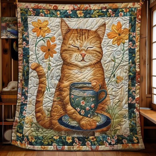 Cat And Cup SR1508018CL Quilt