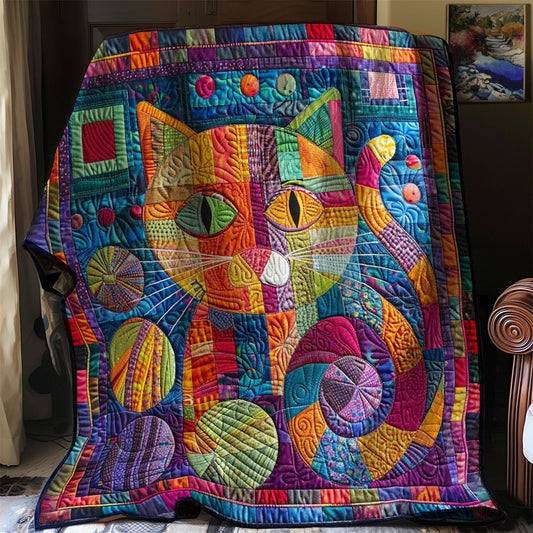 Cat Fuzzy Yarn WN0908041CL Quilt