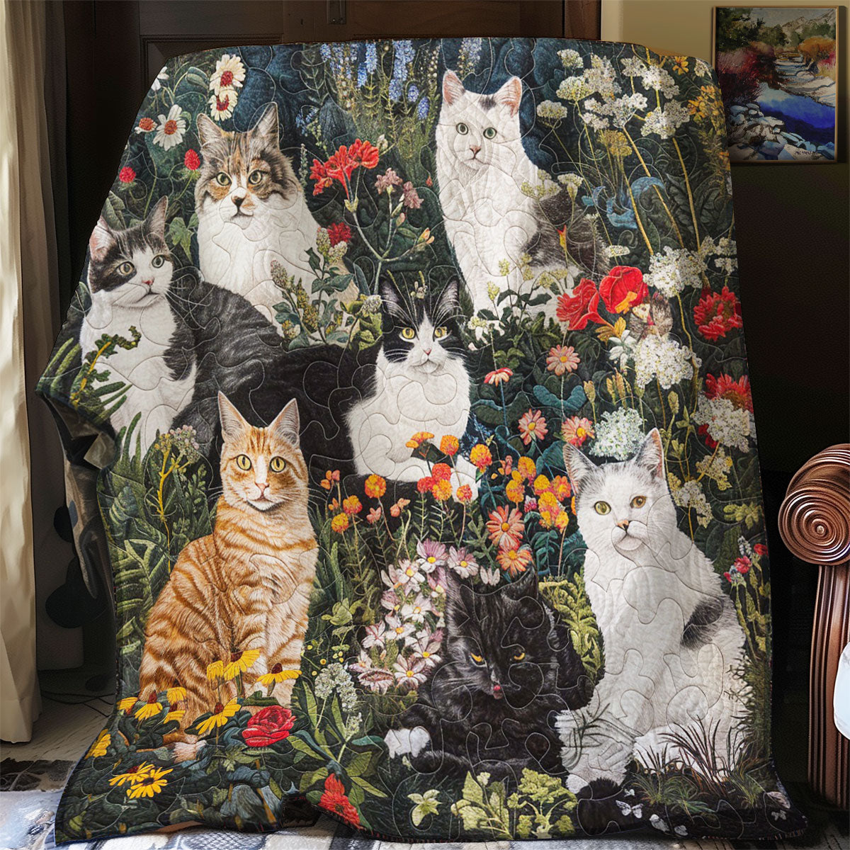 Cat Garden WM0808015CL Quilt