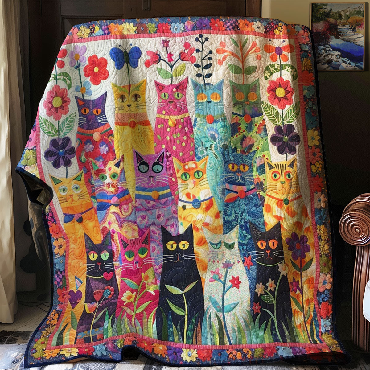 Cat Garden WM1408030CL Quilt