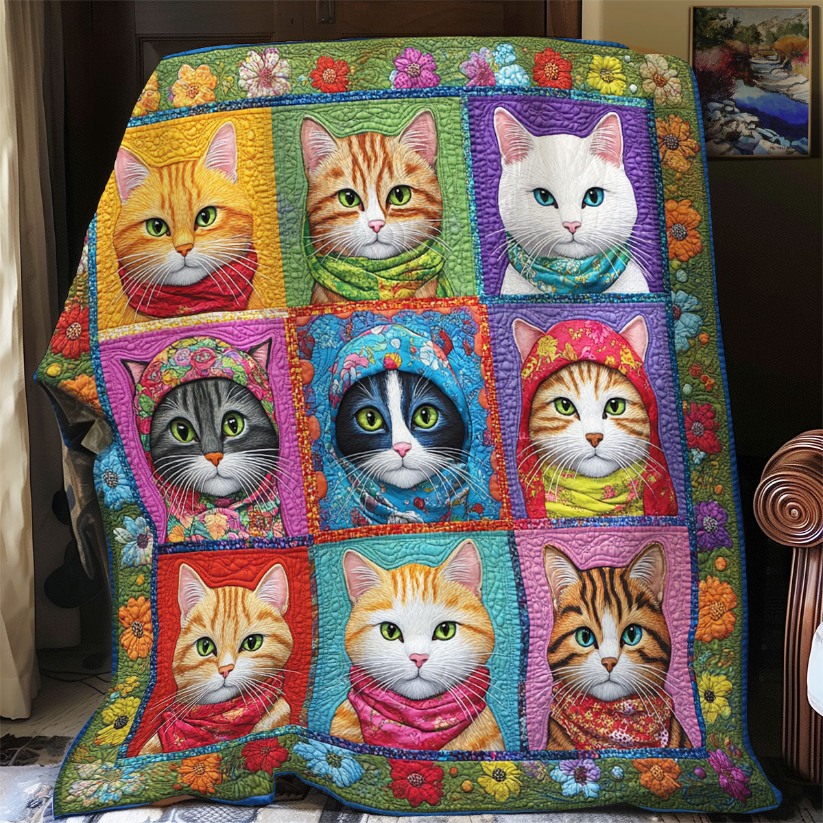 Lovely Cat SR0708006CL Quilt