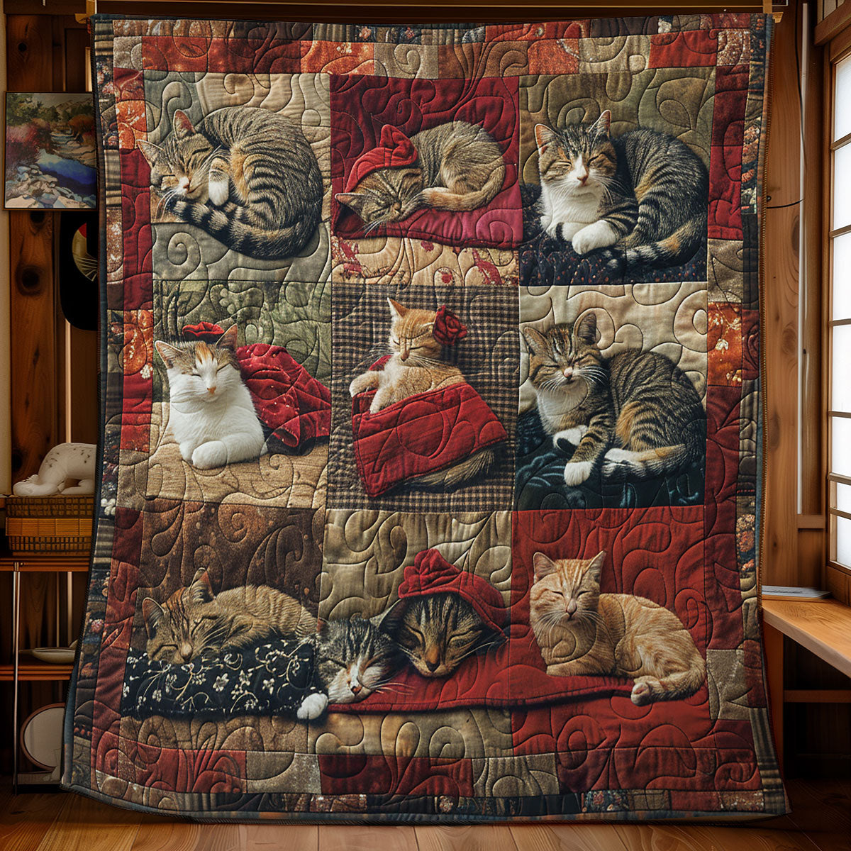 Cat Sleeping SR2208026CL Quilt