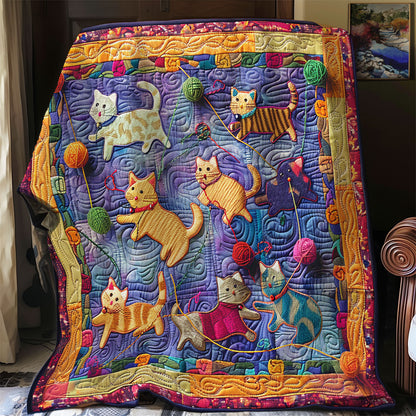 Cat With Yarn SR0908048CL Quilt