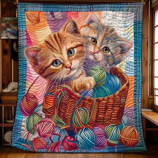 Cat With Yarn SR2008009CL Quilt