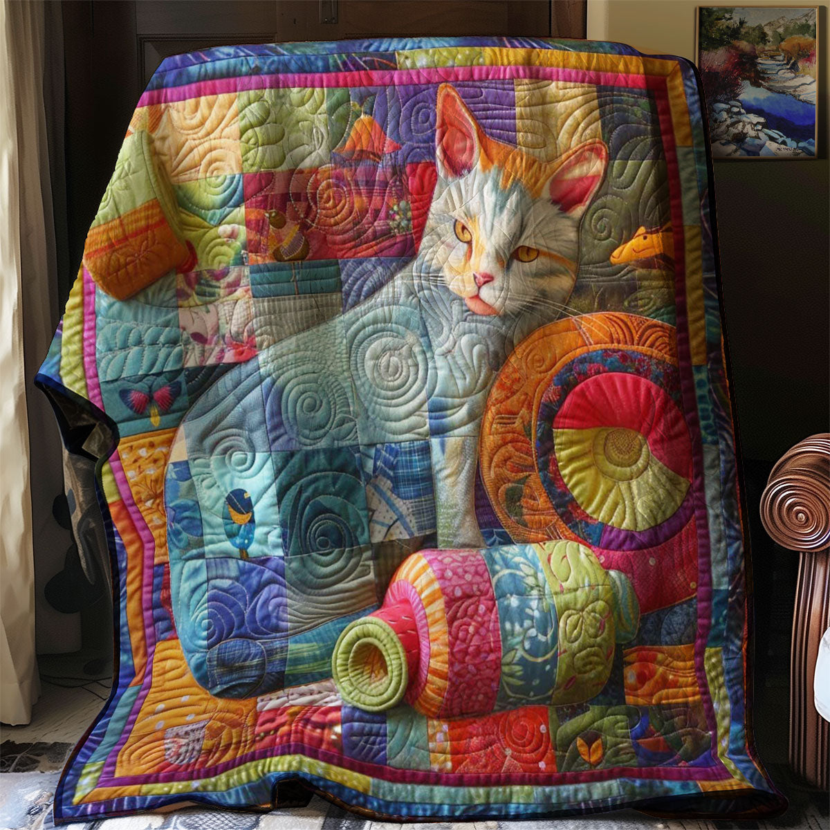 Cat’s Cozy Yarn WN0908035CL Quilt