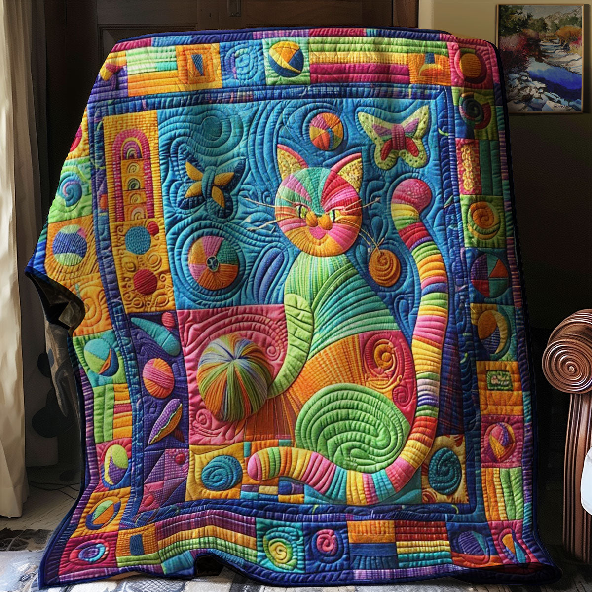 Cat's Yarn Play WN0908045CL Quilt