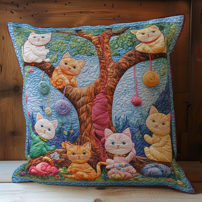 Cats And Yarns WM0508140CL Quilt Pillow Case