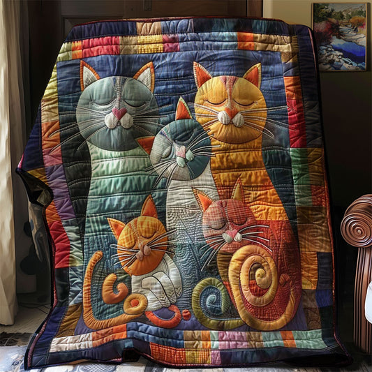 Cats Family WN0908075CL Quilt