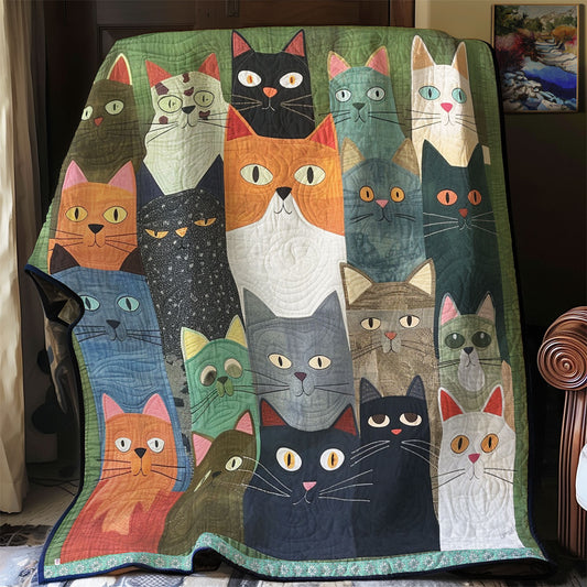 Cats' Bold Eyes WN0909087CL Quilt
