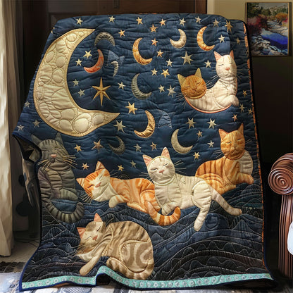 Cats’ Night Sky Dreams WN0909096CL Quilt