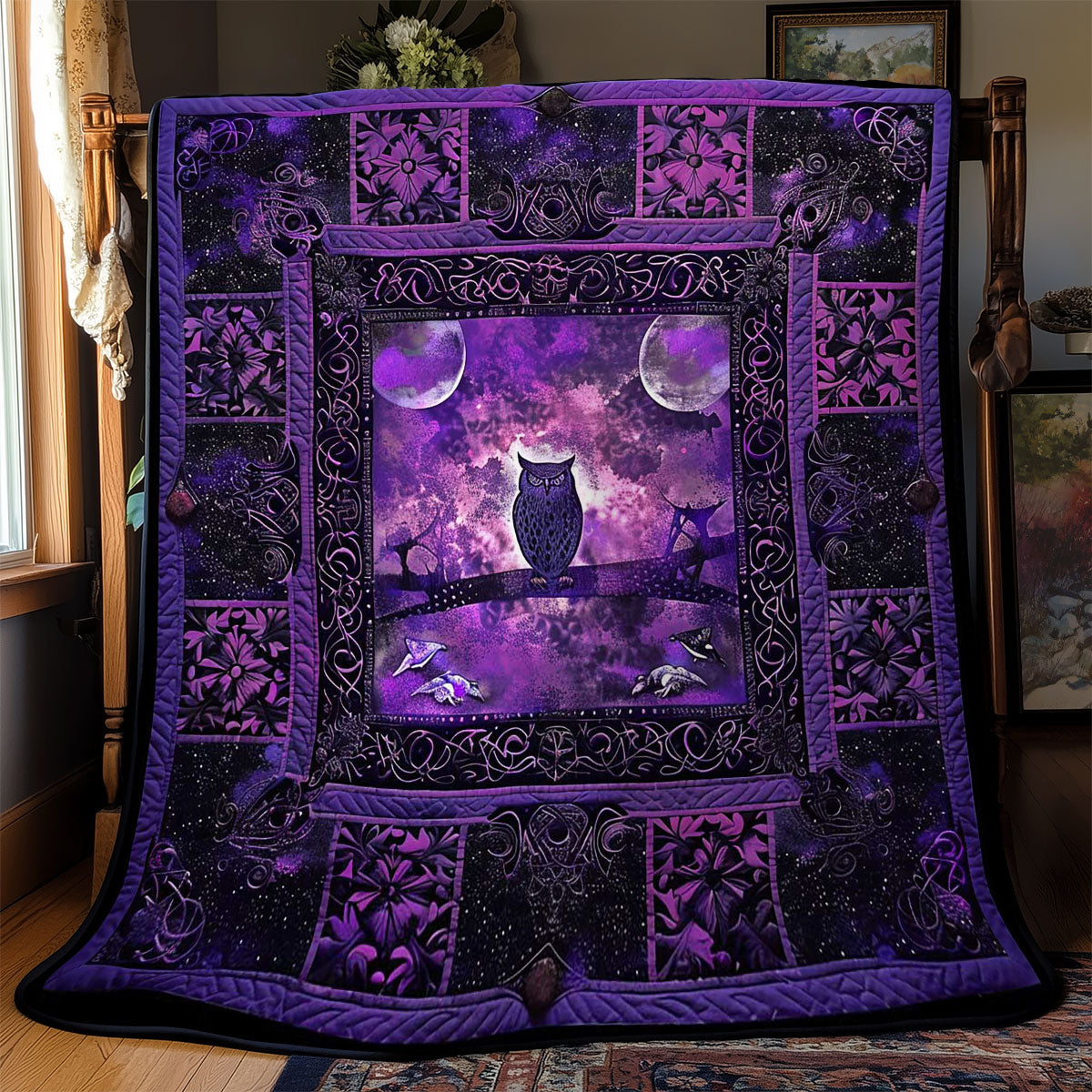 Celtic Moon Owl WN2408175CL Quilt