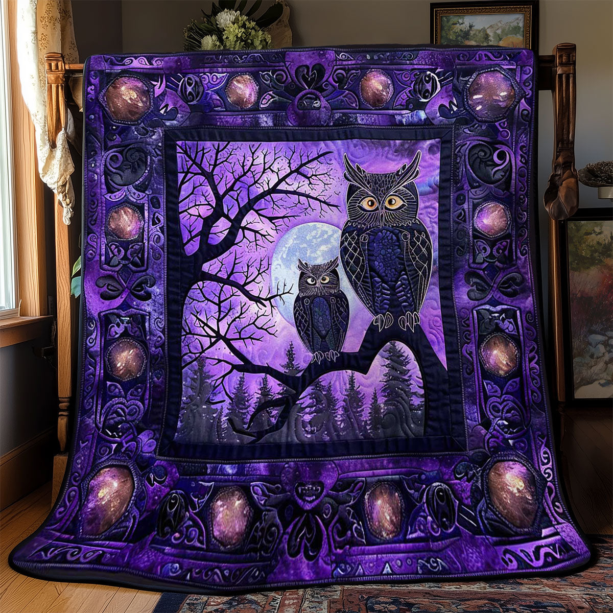 Celtic Nocturnal Owl WN2608156CL Quilt