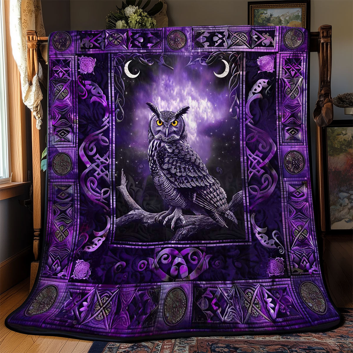 Celtic Nocturnal Owl WN2408166CL Quilt