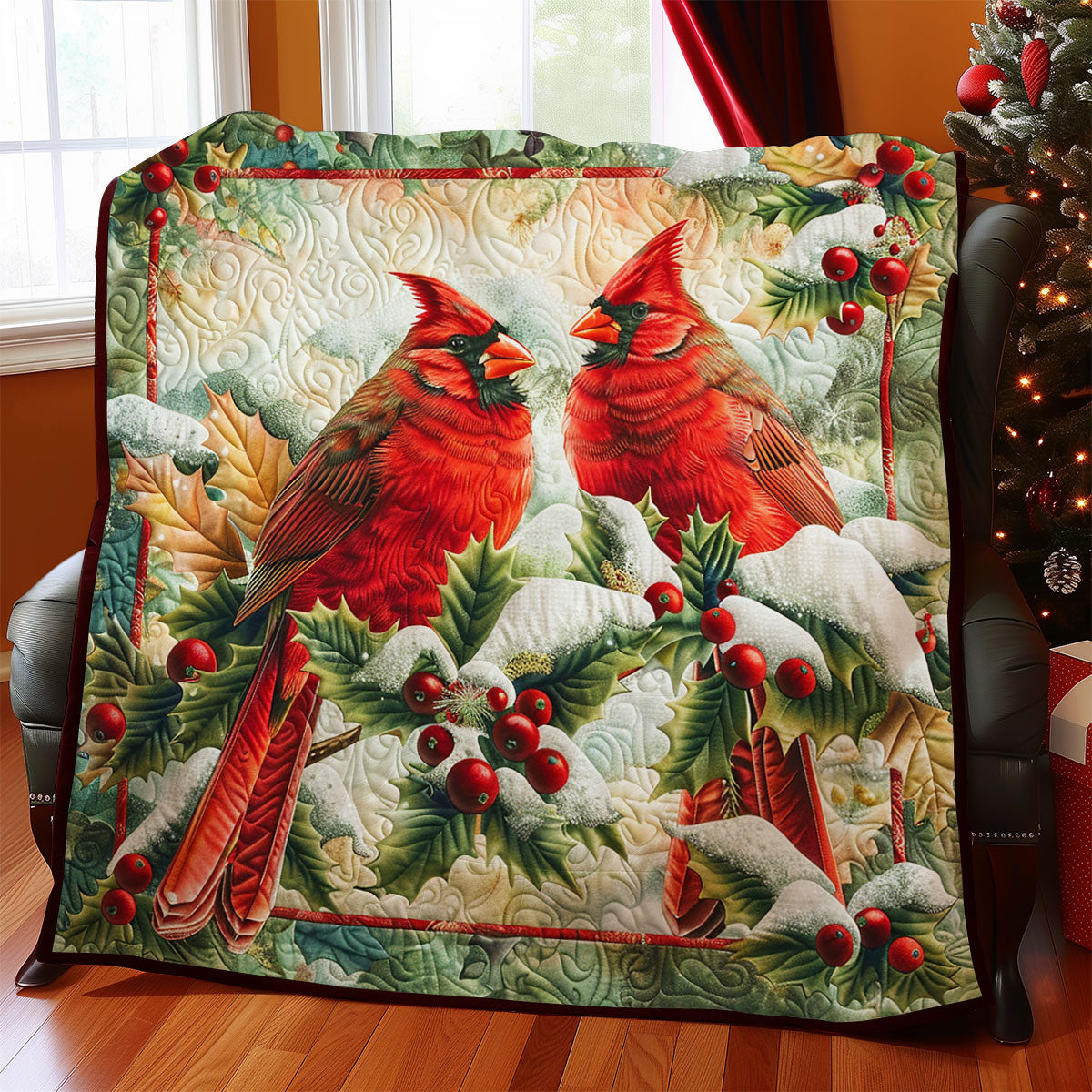 Charming Cardinal SR2308001CL Quilt