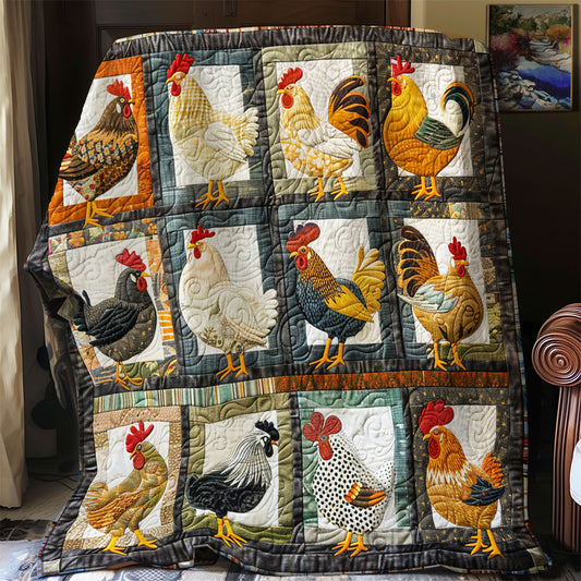 Charming Chickens SR1008004CL Quilt