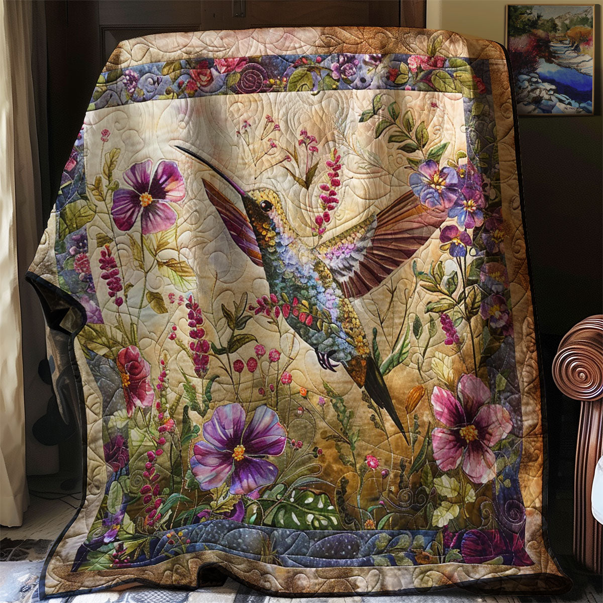 Charming Hummingbird WM2308068CL Quilt